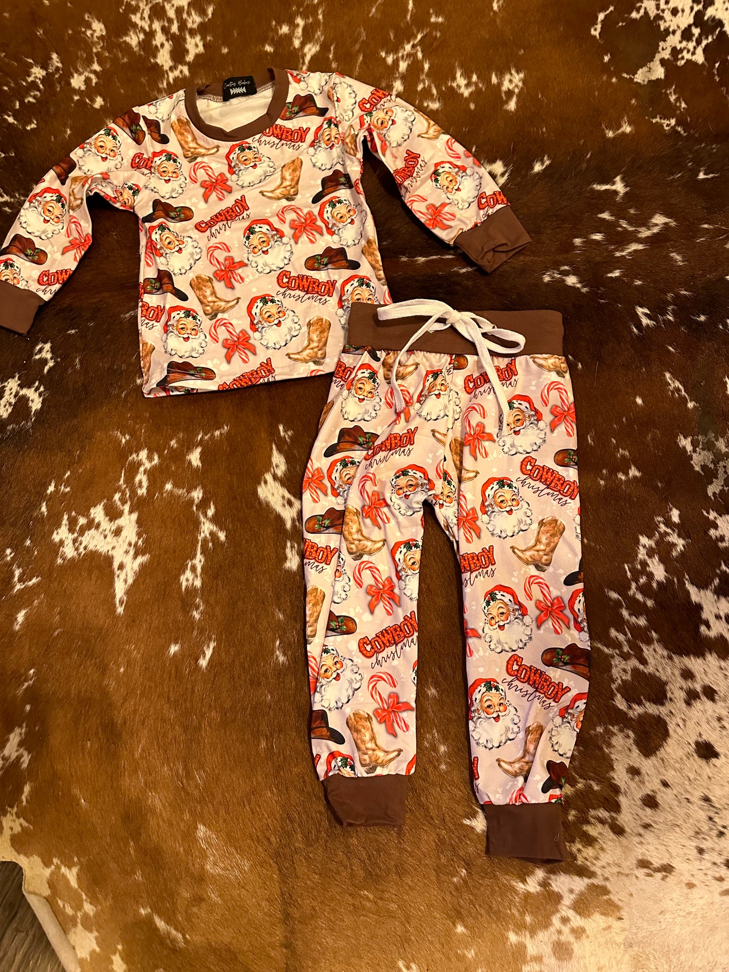 Cowboy Santa jogger set (kids)