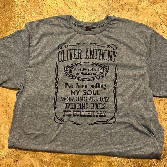 Oliver Anthony lyric Tee