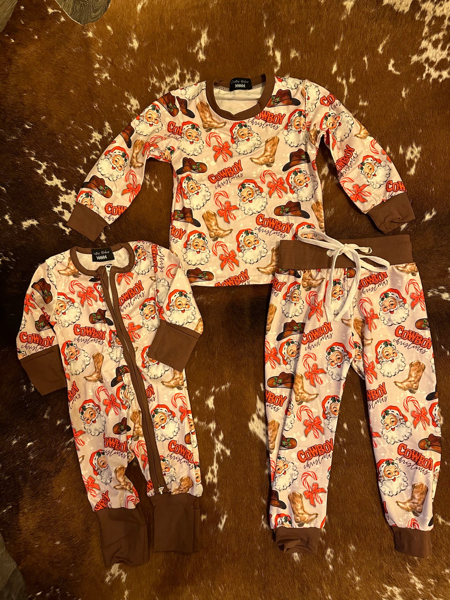 Cowboy Santa jogger set (kids)