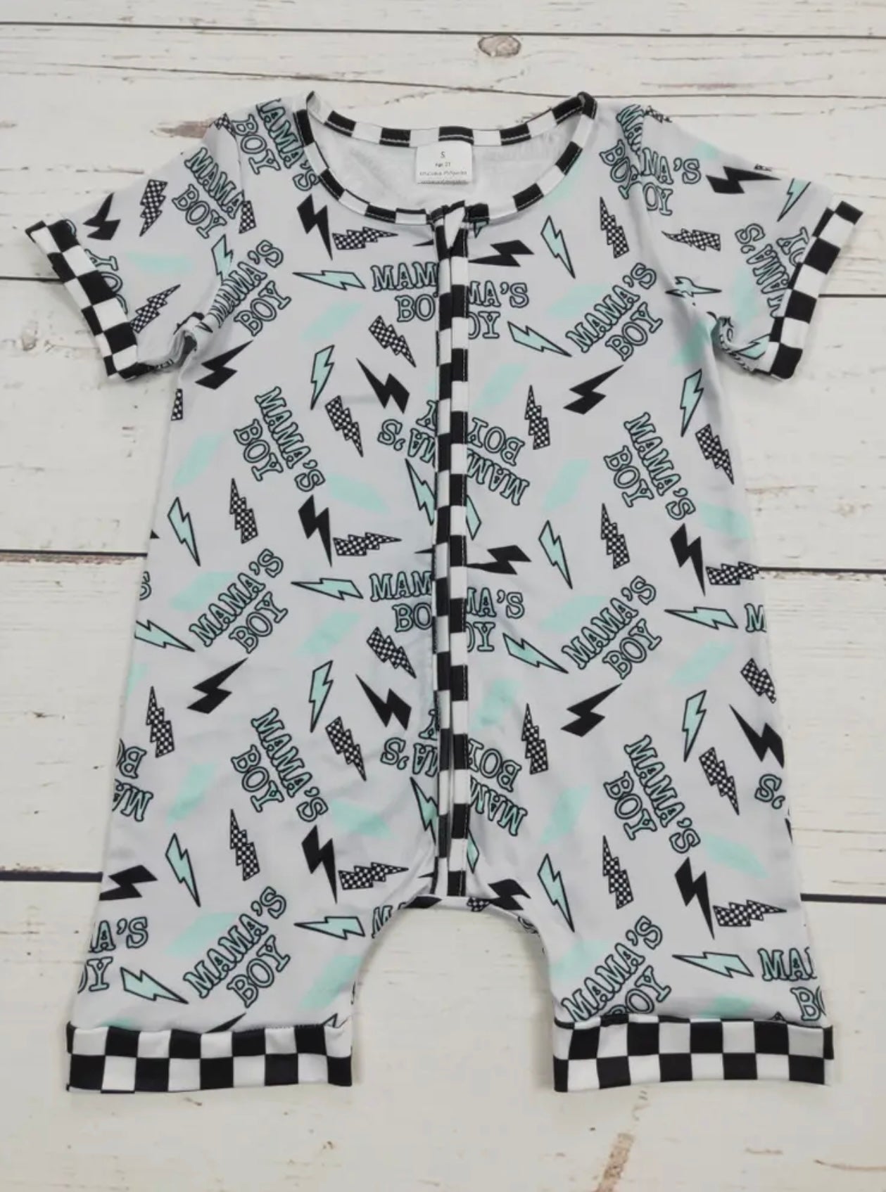 Mamas boy shorite romper